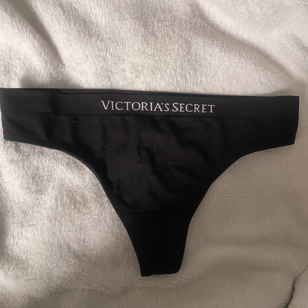 Victoria's Secret Black Minimal Thong